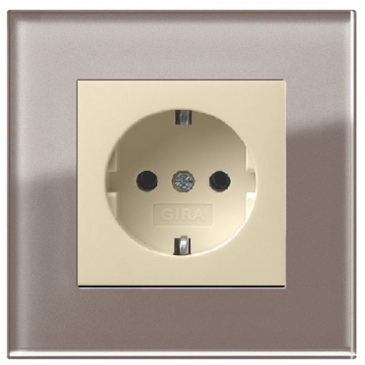 Букса Шуко, GIRA, Esprit, проста рамка, Крем