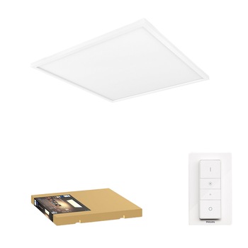 Panou luminos LED integrat Philips Aurelle Hue, Bluetooth/Wireless, ZigBee , 46.5W (204W), 4200 lm, 60x60 cm, Aluminiu, Alb Panou luminos LED integrat Philips Aurelle Hue, Bluetooth/Wireless, ZigBee , 46.5W (204W), 4200 lm, 60x60 cm, Aluminiu, Alb