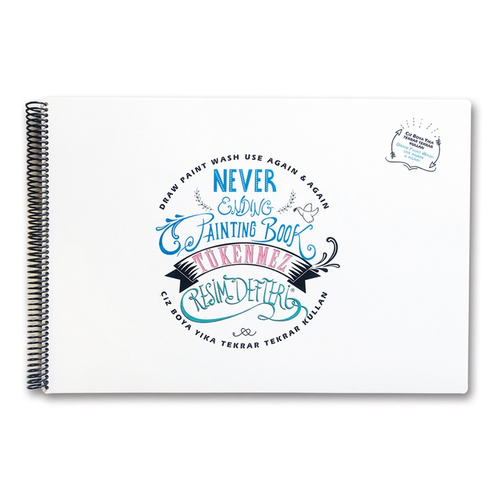 Bloc desen, reutilizabil, 10 pagini, silicon, 25 X 35 cm