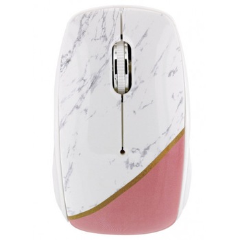Mouse Optic TnB MWXMARBLE2, USB Wireless, White-Pink Mouse Optic TnB MWXMARBLE2, USB Wireless, White-Pink