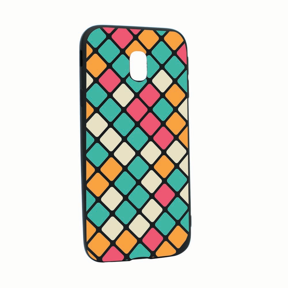 Husa Xiaomi Redmi 8A, Mozaic, rezistenta la uzura, anti-alunecare, din silicon Premium, B123