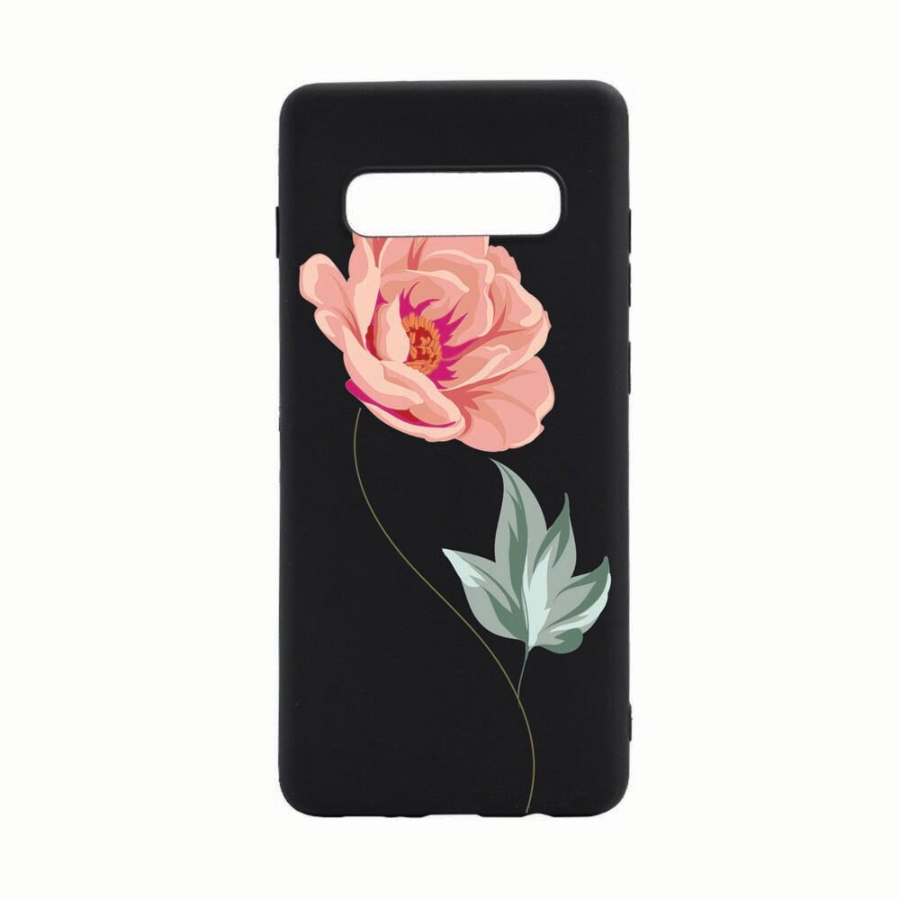 Husa Samsung Galaxy S10 Plus, Rose, rezistenta la uzura, anti-alunecare, din silicon Premium, B127