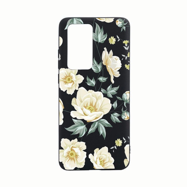 Husa Huawei P40, Floral, rezistenta la uzura, anti-alunecare, din silicon Premium, B126