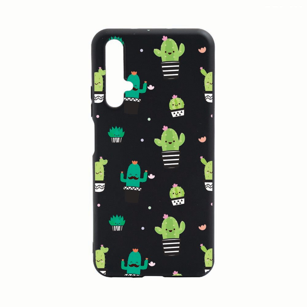 Husa Huawei Nova 5T, Cactus, rezistenta la uzura, anti-alunecare, din silicon Premium, B165