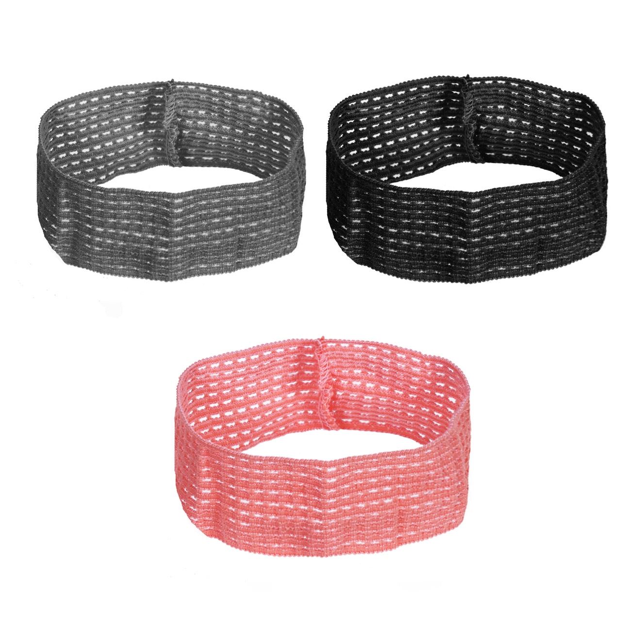 Set bentite pentru par, Zola®, 3 bucati, /roz/gri/negru, 16x5 cm