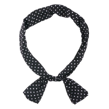 Bentita pentru par, Zola®, neagra cu buline, cu sarma Bentita pentru par, Zola®, neagra cu buline, cu sarma