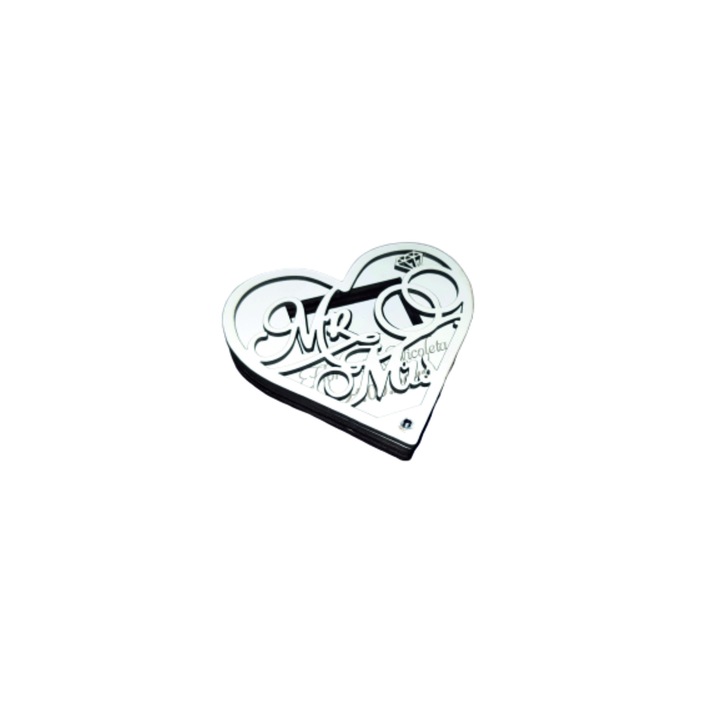 Szíves fadoboz USB Stickhez, 10x12 cm