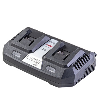 Incarcator dual Raider 20 V 2x3Ah pentru seria R20 System Incarcator dual Raider 20 V 2x3Ah pentru seria R20 System