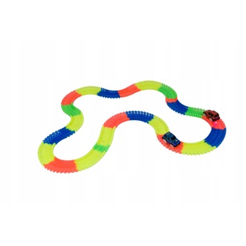 Set pista magica idealSTORE Fluorescent Track, Pista flexibila formata din 220 de elemente fluorescente, Include 3 masinute echipate cu luminite LED, Excelenta pentru orice varsta Set pista magica idealSTORE Fluorescent Track, Pista flexibila formata din 220 de elemente fluorescente, Include 3 masinute echipate cu luminite LED, Excelenta pentru orice varsta