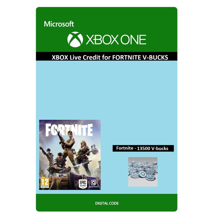 Joc Xbox Live credit pentru Fortnite - 13500 V-bucks pentru Xbox One