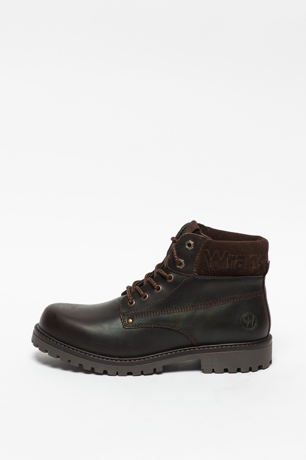 Wrangler, Bocanci de piele Arch, Maro inchis, 41