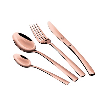 Set Tacamuri 24 piese efect oglinda Rose Gold Metallic Collection Berlinger Haus BH 2637 Set Tacamuri 24 piese efect oglinda Rose Gold Metallic Collection Berlinger Haus BH 2637