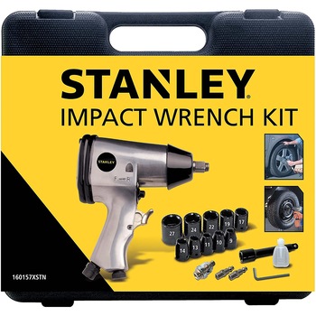 Pistol de impact cu chit de accesorii Stanley, debit 200 l/min, presiune 6 bar Pistol de impact cu chit de accesorii Stanley, debit 200 l/min, presiune 6 bar