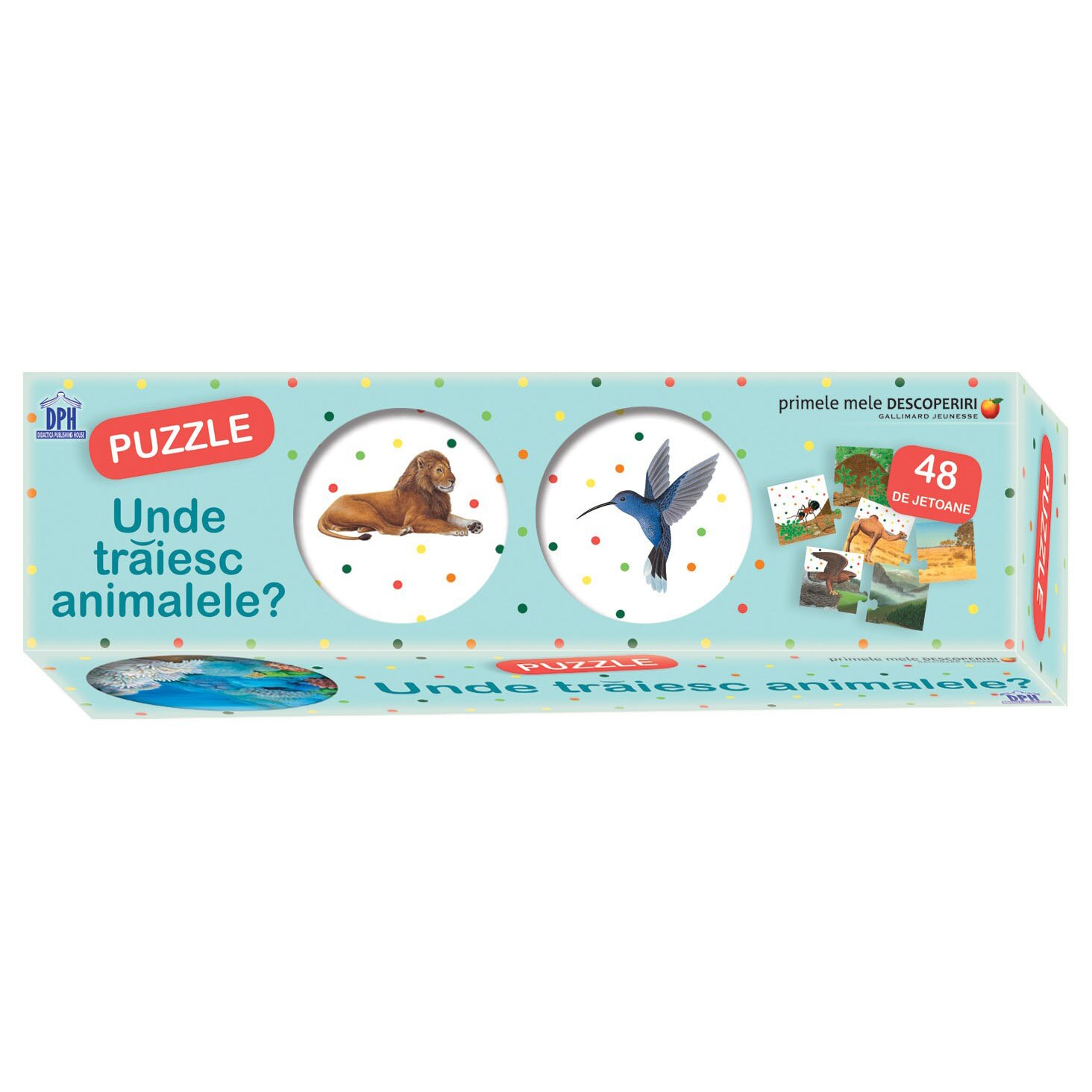 Primele mele descoperiri - Unde traiesc animalele? - puzzle, Laura Bour, Ute Fuhr, Raoul Sautai, Pierre de Hugo, René Mettler, C+D Millet, Sylvaine Peyrols, Jame's Prunier