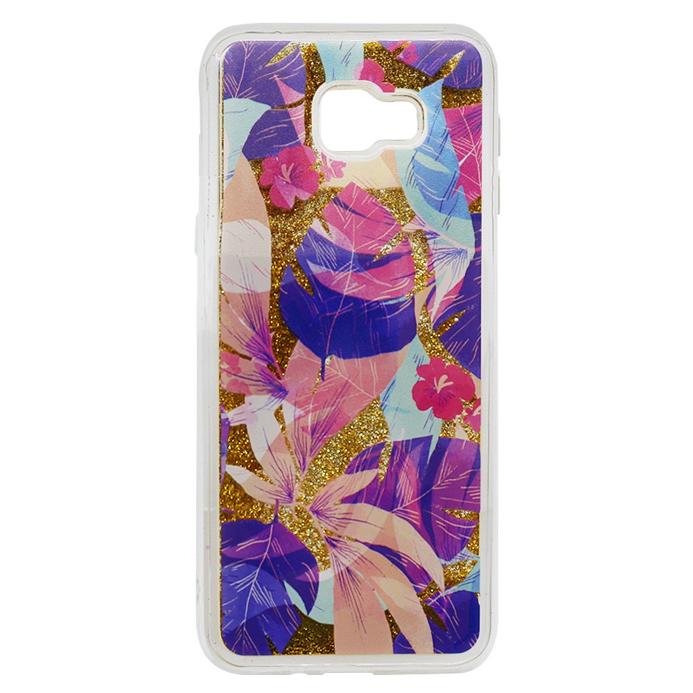 Carcasa Lemontti Liquid Sand pentru Samsung Galaxy J4 Plus, Floral Sunset