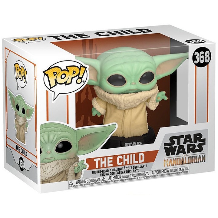 Figurina Funko POP! Star Wars - Mandalorin, Baby Yoda 368