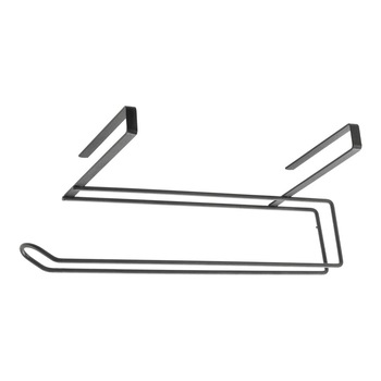 Suport rola de hartie si prosop de hartie, pentru usa dulap sau etajera, negru Suport rola de hartie si prosop de hartie, pentru usa dulap sau etajera, negru