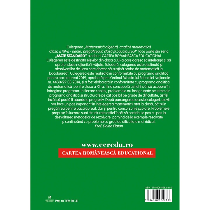 Matematica cls12, Marian Chirciu, Marin Chirciu