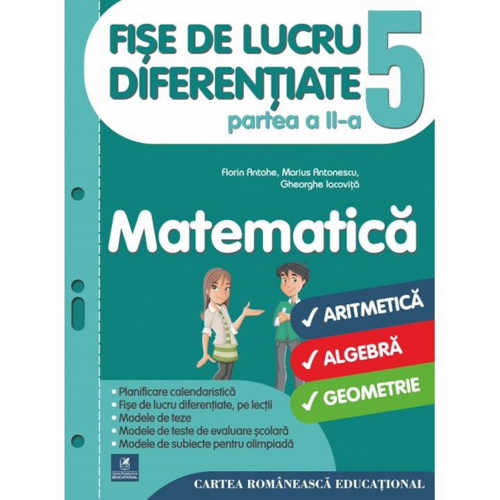 Matematica Fise de lucru diferentiate cls a V-a, partea II, Florin Antohe,Marius Antonescu,Gheorghe Iacovita