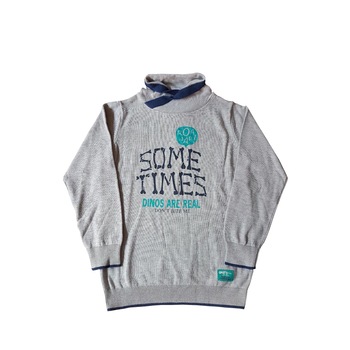 Pulover cu imprimeu baieti, Blue Seven,gri, marimea 122 cm, varsta 6-7 ani Pulover cu imprimeu baieti, Blue Seven,gri, marimea 122 cm, varsta 6-7 ani