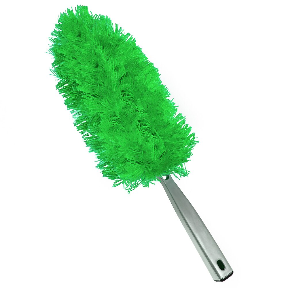 Perie de praf lavabila din acril culoare verde