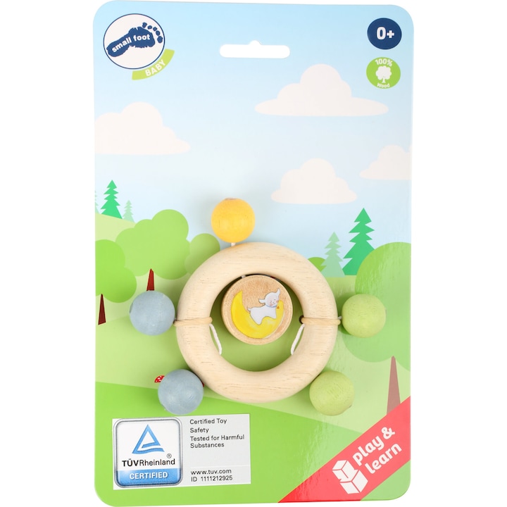 Детска играчка Legler, Гризалка Броеница, дърво