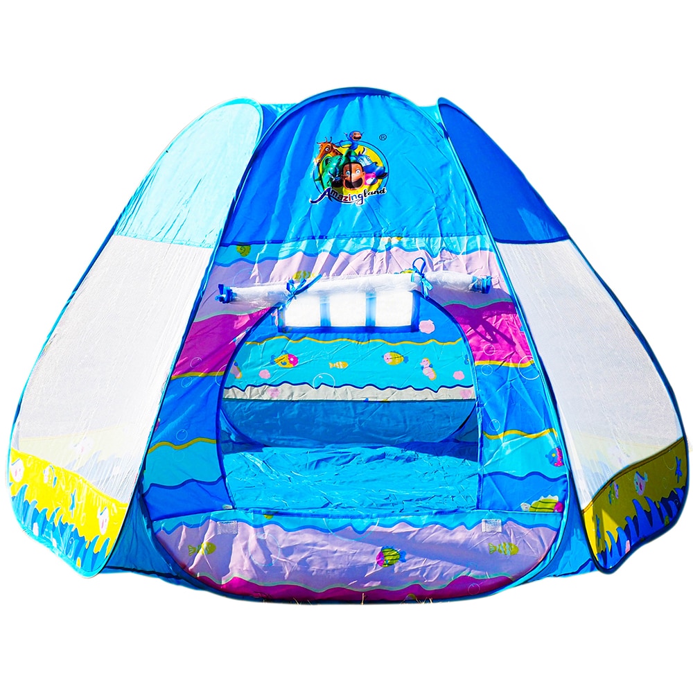 Cort pentru copii King Sport, albastru, 180 x 160 x 120 cm