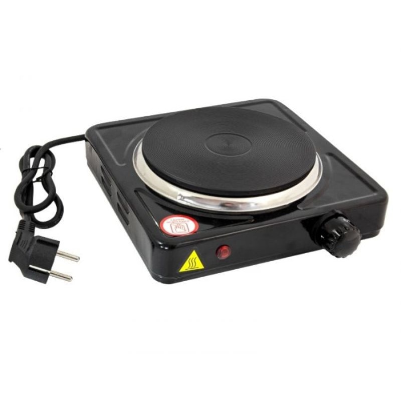 Plita electrica SAPIR SP 1445 O, 1500 W, Termostat reglabil, LED indicator, Negru