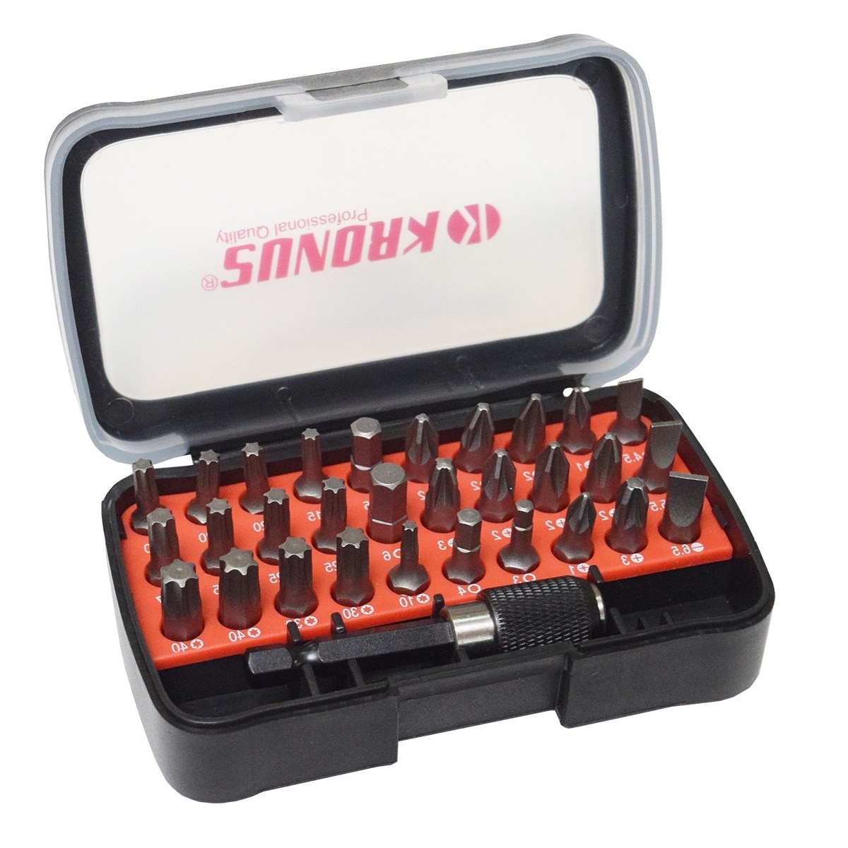 Set Kronus 30 Biti pentru Insurubare, Adaptor Magnetic