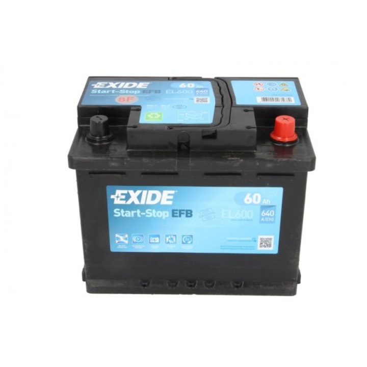 Акумулатор EXIDE Start-Stop, 60AH/640A