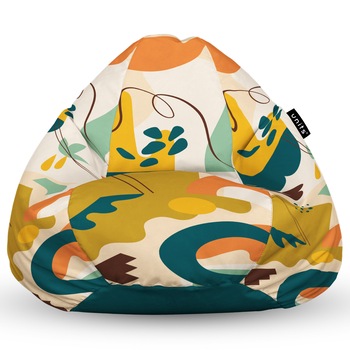 Fotoliu Units Puf (Bean Bag) tip para, impermeabil, cu maner, 80 x 90 x 68 cm, abstract jungle Fotoliu Units Puf (Bean Bag) tip para, impermeabil, cu maner, 80 x 90 x 68 cm, abstract jungle