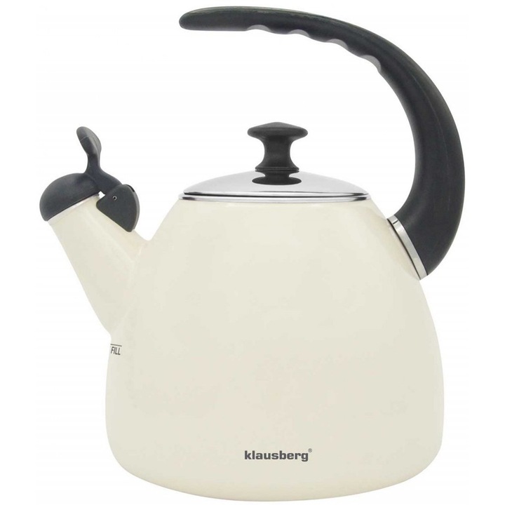 Чайник, KLAUSBERG, 2,8 л, Бял, KB-7405