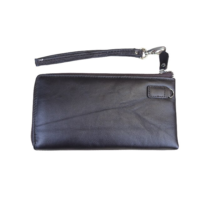 Portofel dama, din piele naturala, Hassion, Model B07 Coffee