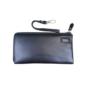 Portofel dama, din piele naturala, Hassion, Model B07 Black Portofel dama, din piele naturala, Hassion, Model B07 Black