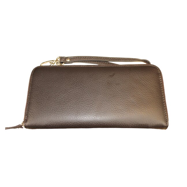 Portofel dama, din piele naturala, Hassion, Model B06 Coffee