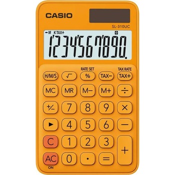 Calculator Casio birou 10 digits sl-310uc, portocaliu Calculator Casio birou 10 digits sl-310uc, portocaliu
