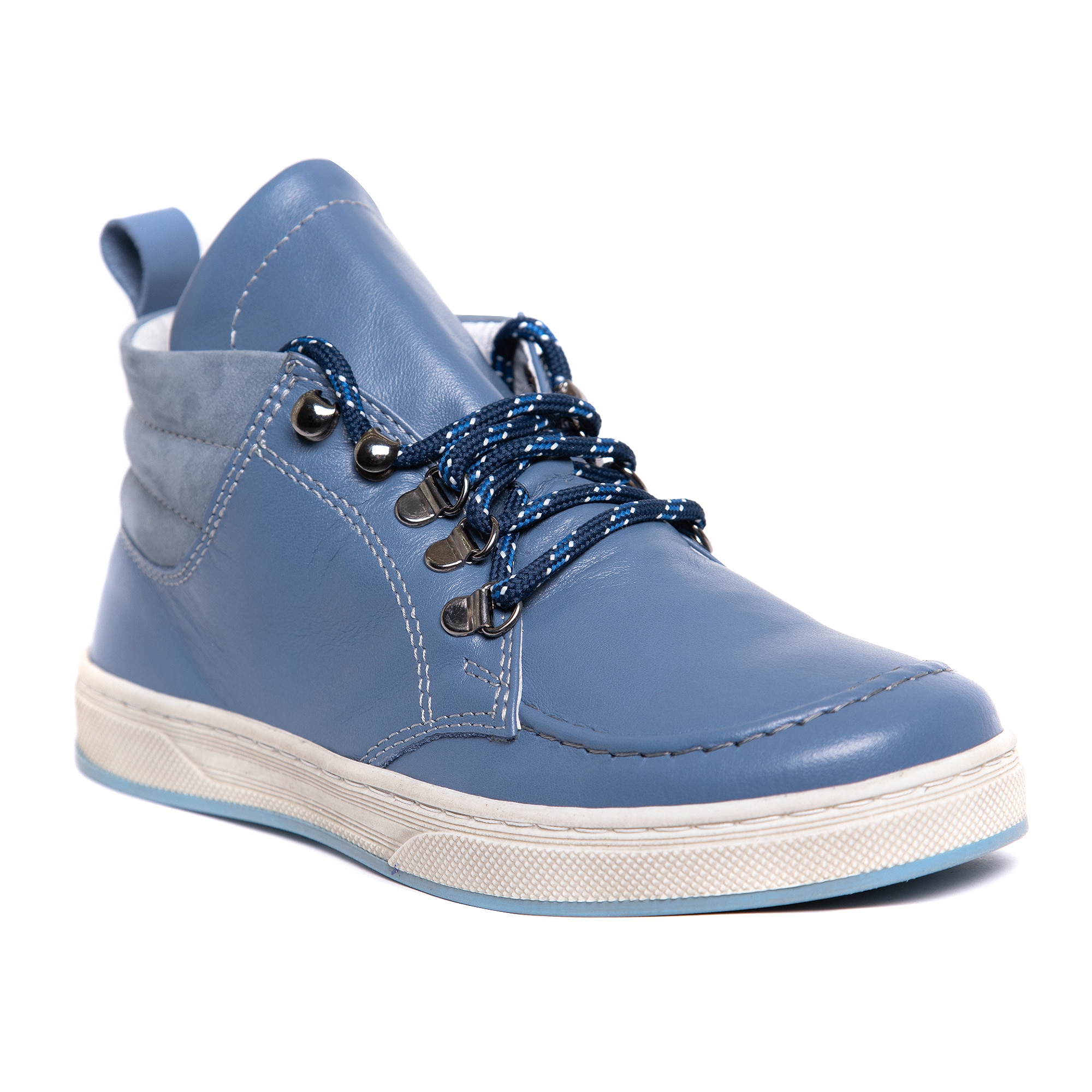 Ghete pentru baieti Mateo, Piele, Albastru