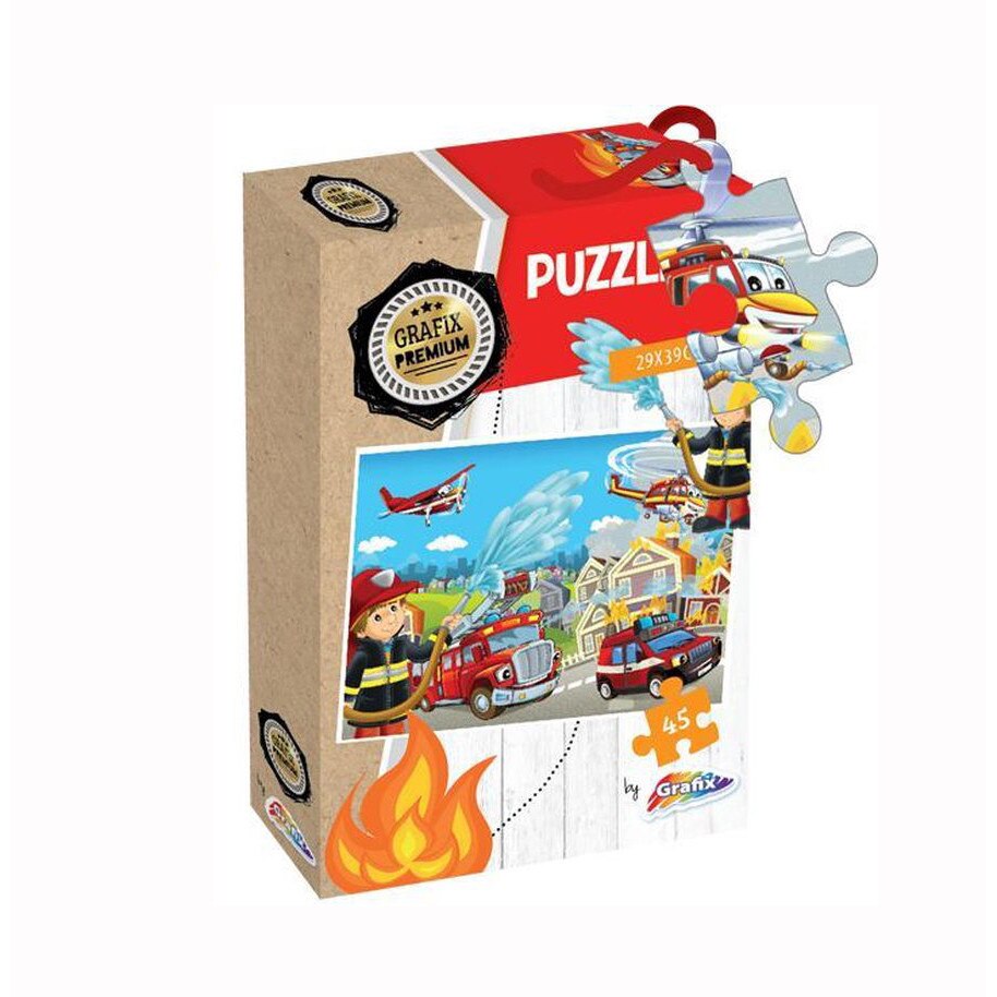 Puzzle Grafix, 45 piese, Pompieri