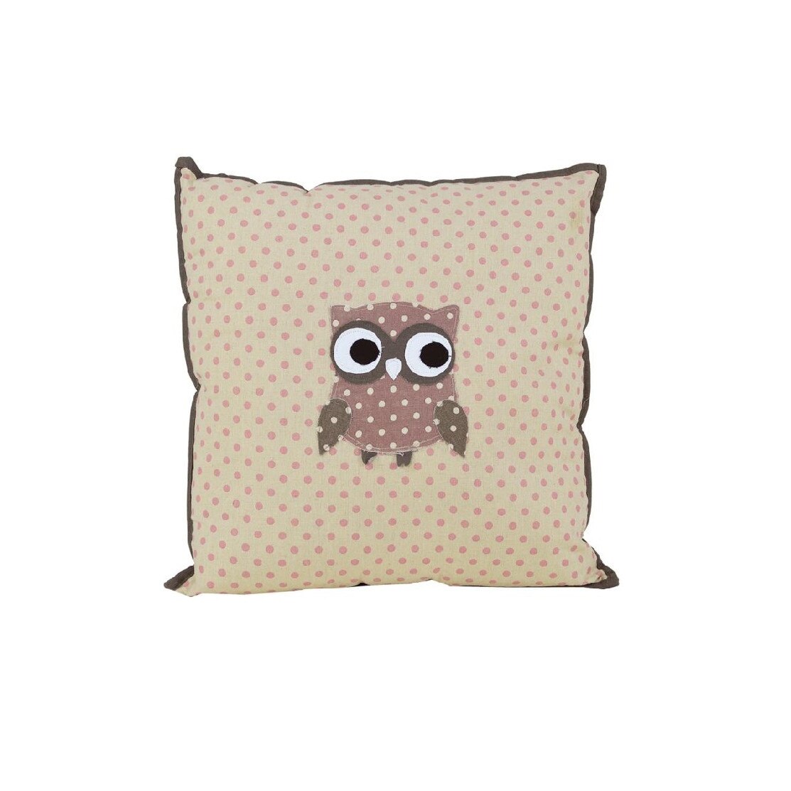 Perna pentru uz decorativ, Poem, model cu bufnita, modern, 45x45 cm