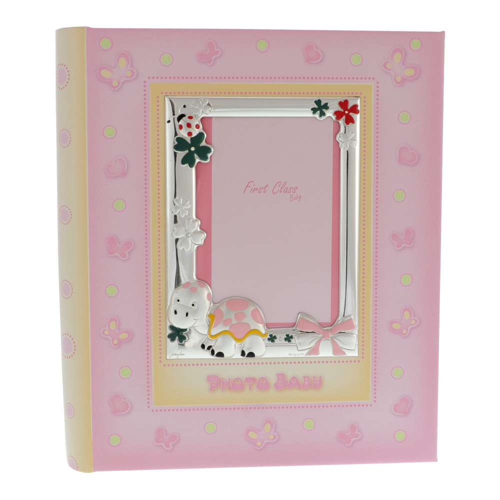 Album Foto Piele cu Argint Testoasa Roz