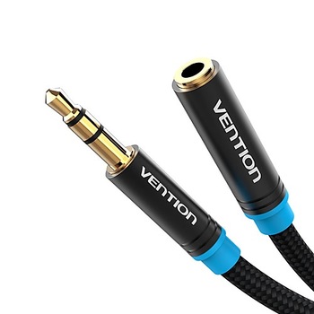 Cablu de extensie audio jack de 3,5 mm, 1 metru, Vention Cablu de extensie audio jack de 3,5 mm, 1 metru, Vention