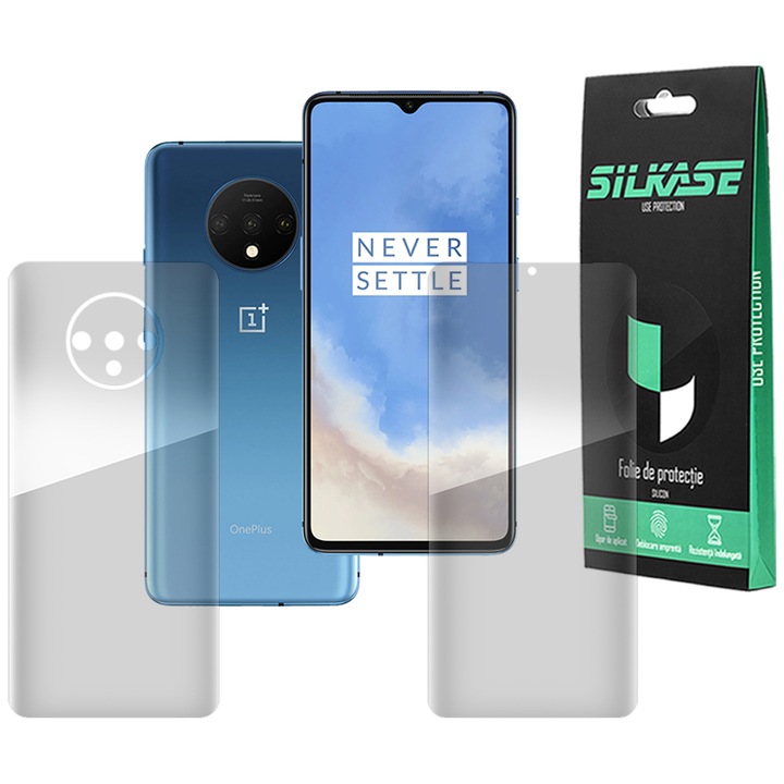 Комплект 2 фолиа SILKASE за OnePlus 7T, защита на телефона, възобновяем силикон