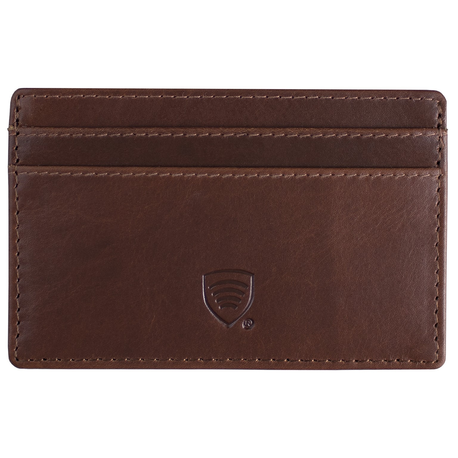 Port card Barbati din Piele Naturala cu Protectie RFID Proximitate Card de Credit, Koruma, KUK-32TOBR, Maro