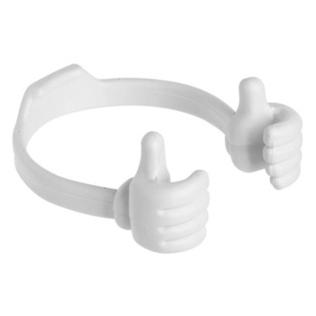 Suport telefon, Zola®, 10 cm, alb, in forma de manuta Suport telefon, Zola®, 10 cm, alb, in forma de manuta