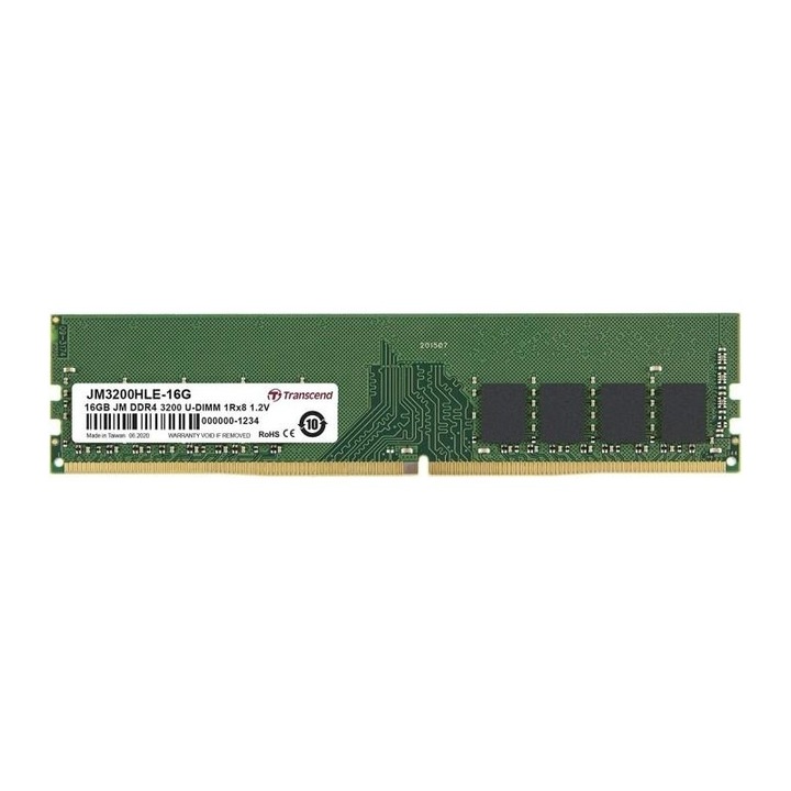 Оперативна памет Transcend 8GB JM DDR4 3200Mhz U-DIMM 1Rx8 1Gx8 CL22 1.2V JM3200HLB-8G