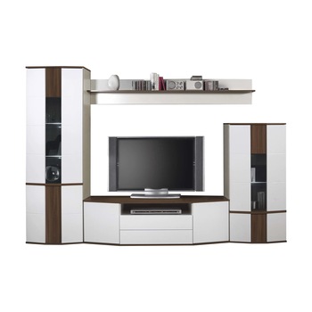 Set Living DONA2, 297x45x208cm, Alb/Frasin Set Living DONA2, 297x45x208cm, Alb/Frasin