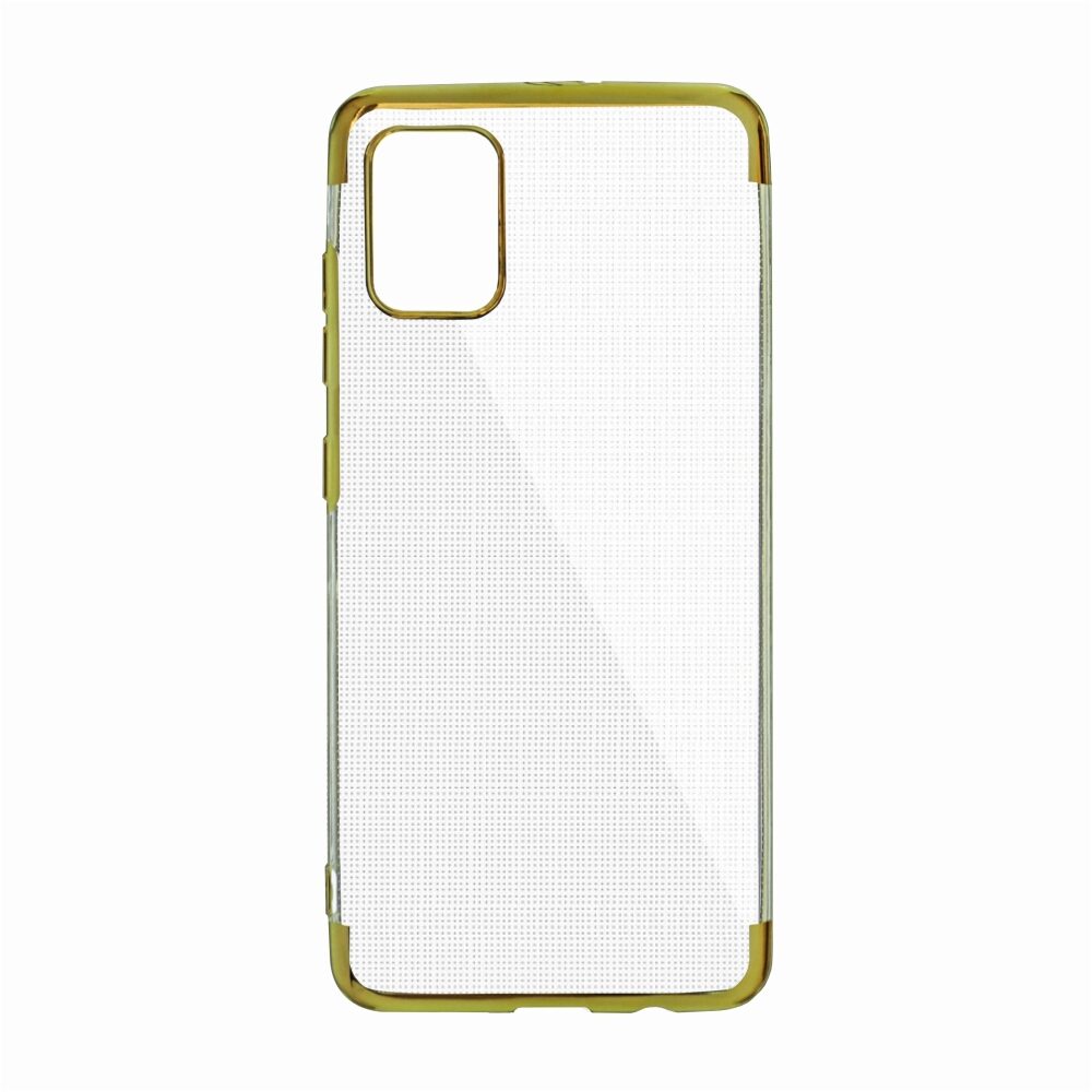 Husa Silicon Elektro Glitter pentru Samsung Galaxy A41, Auriu
