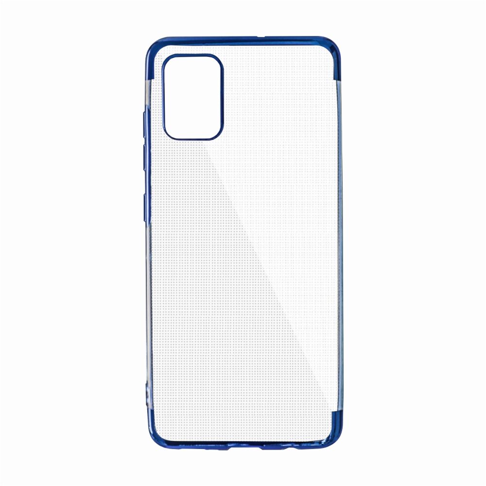 Husa Silicon Elektro Glitter pentru Samsung Galaxy A41, Albastru