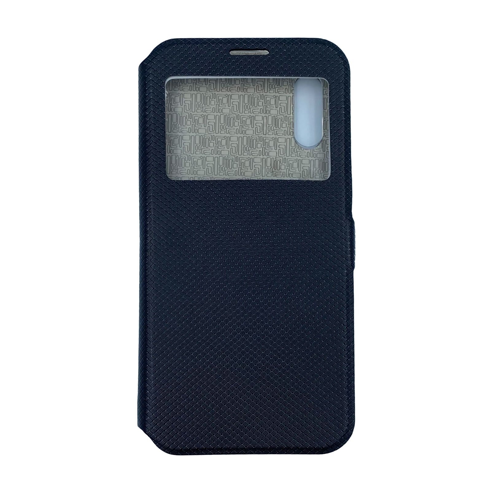 Husa Flip Carte Samsung Galaxy A10 model S-View cu Stand Telefon, Antisoc, Viceversa Negru