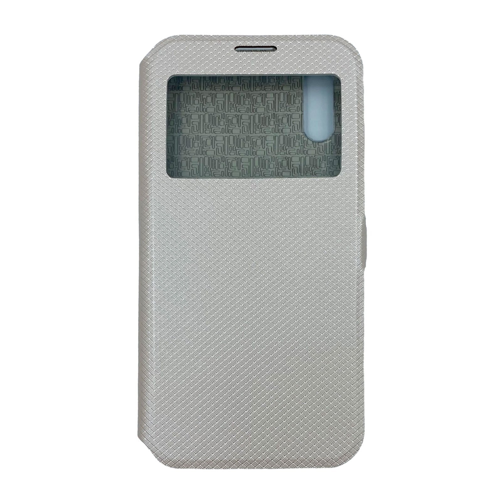 Husa Flip Carte Samsung Galaxy A10 model S-View cu Stand Telefon, Antisoc, Viceversa Auriu